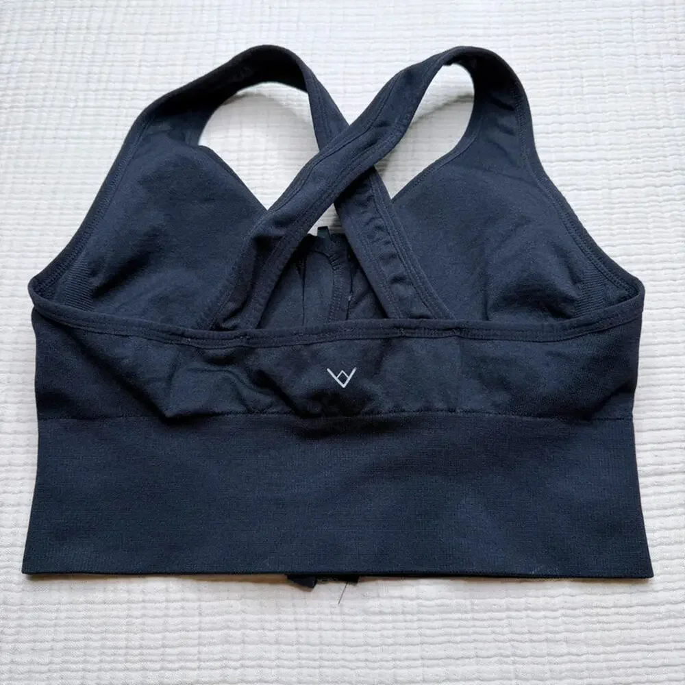 VINA seamless Rhianna Zipper Bra LG black